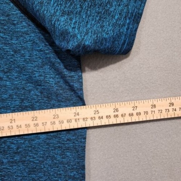 Under Armour TShirt Mens 2XL Blue Heather Solid Loose HeatGear Short Sleeve - Picture 8 of 14